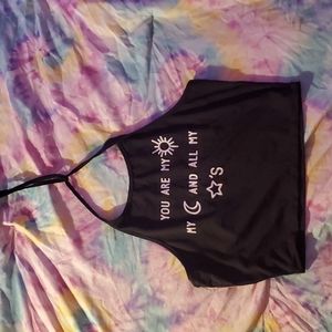 🌞🌚🌟 crop tank sz s